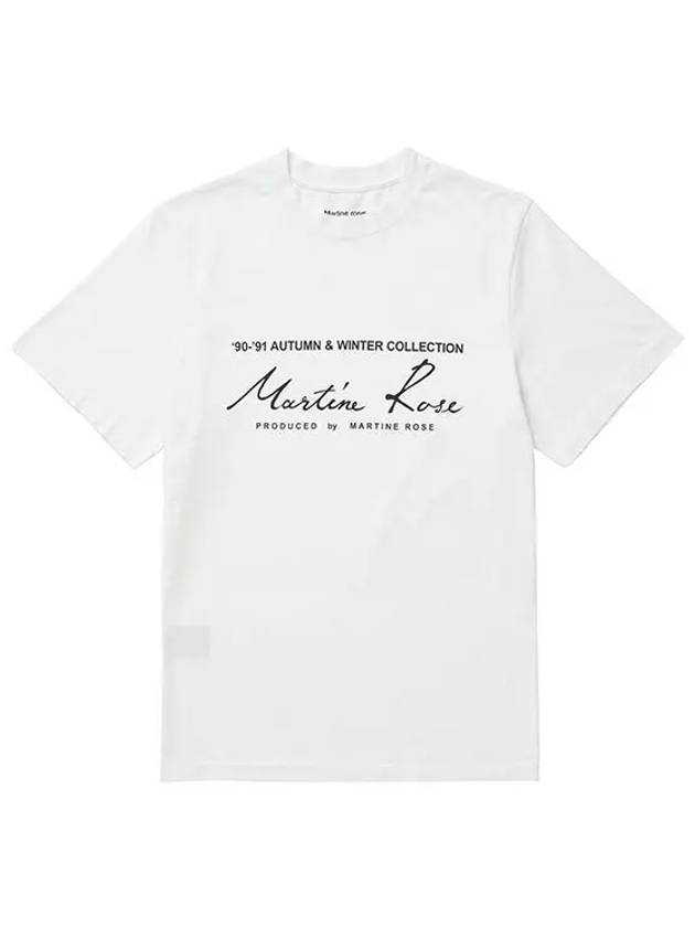 마틴로즈 MARTINE ROSE CMR603JC WHITE 클래식 반팔티