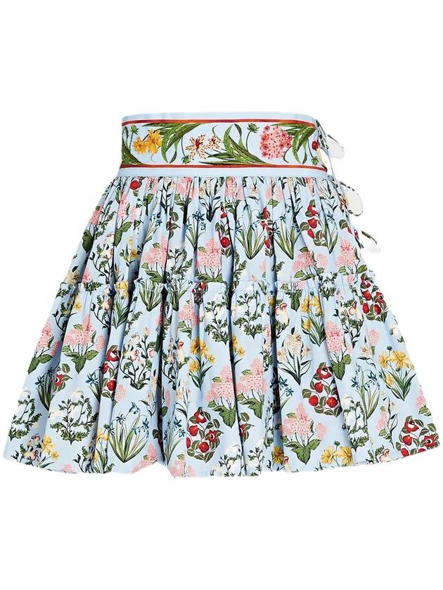 GROSELLA EMBELLISHED FLORAL MINI SKIRT