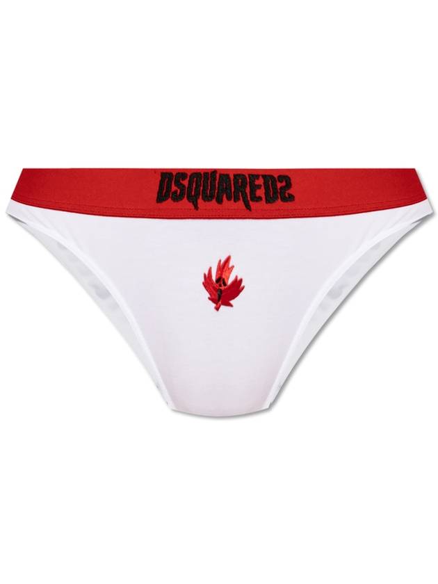 24FW 디스퀘어드2 여성 브리프 / 팬티 Dsquared2 Panties With Logo  Women's  White