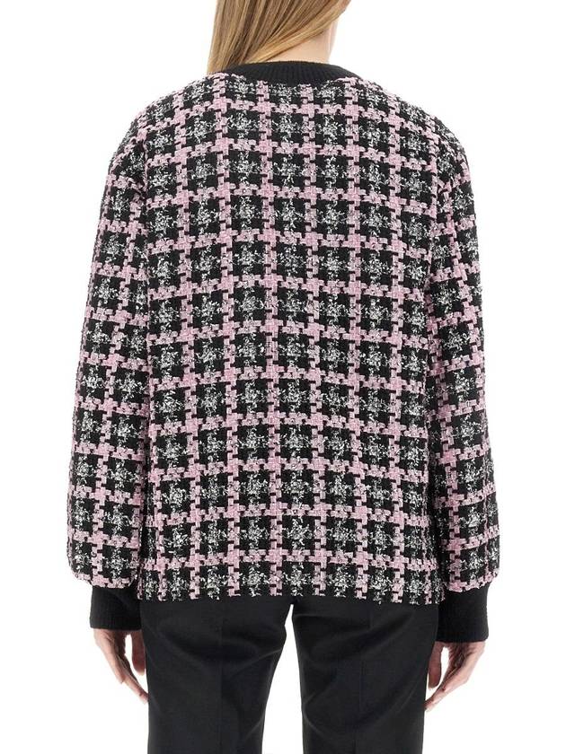 23 F W MSGM 엠에스지엠 루렉스 체크 트위드 가디건 3542MDG21_23782099 B0040941173
