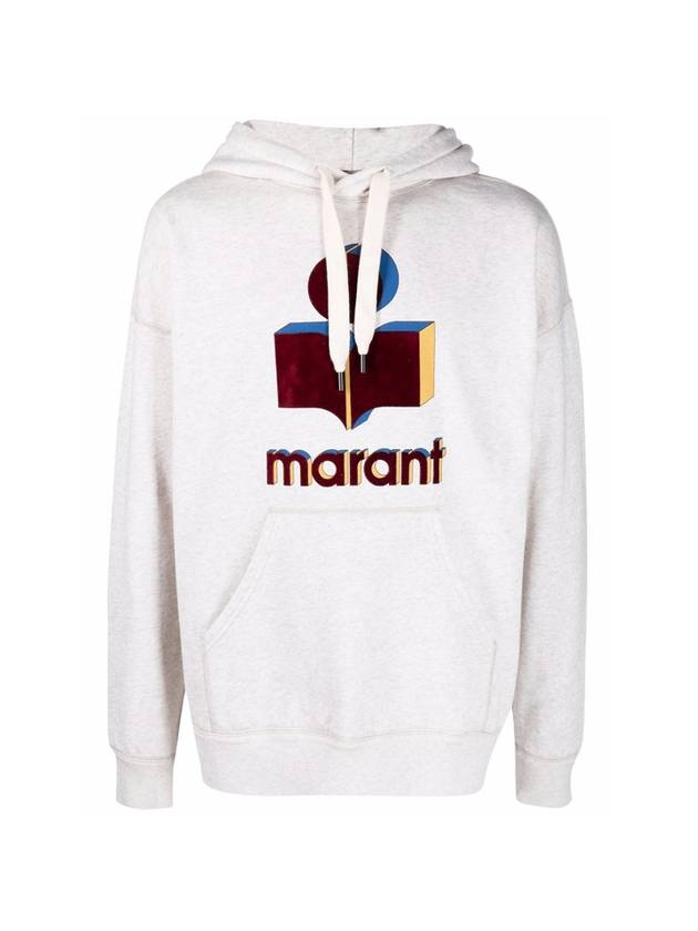 이자벨마랑 마일리 로고 3D 후드 에크루