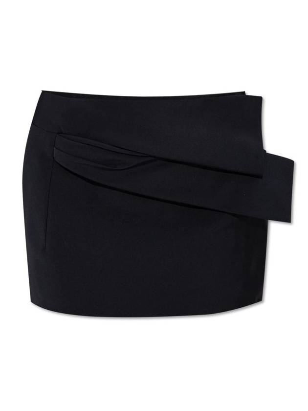 지방시 미드라이즈 드레이프 미니 스커트