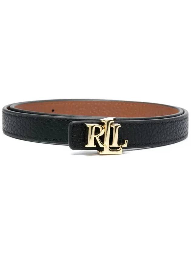 로렌 랄프 로렌 로고 버클 리버시블 벨트 412912038_001BLACKLAURENTAN