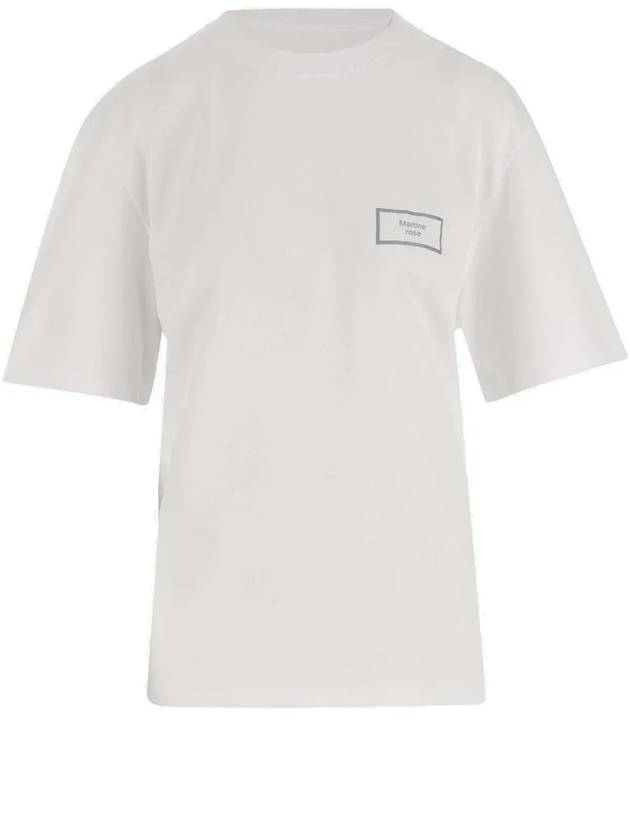 Martine Rose 로고 프린트 크루넥 티셔츠 603JE01000B_WHT