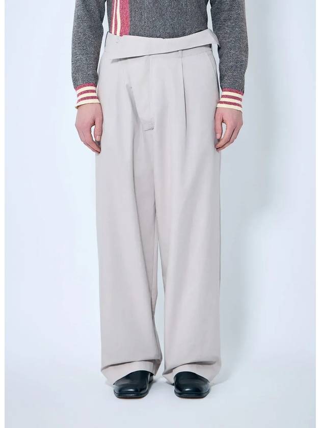 키코 코스타디노프 나빈 와이드 레그 팬츠 KKSS25T014_None