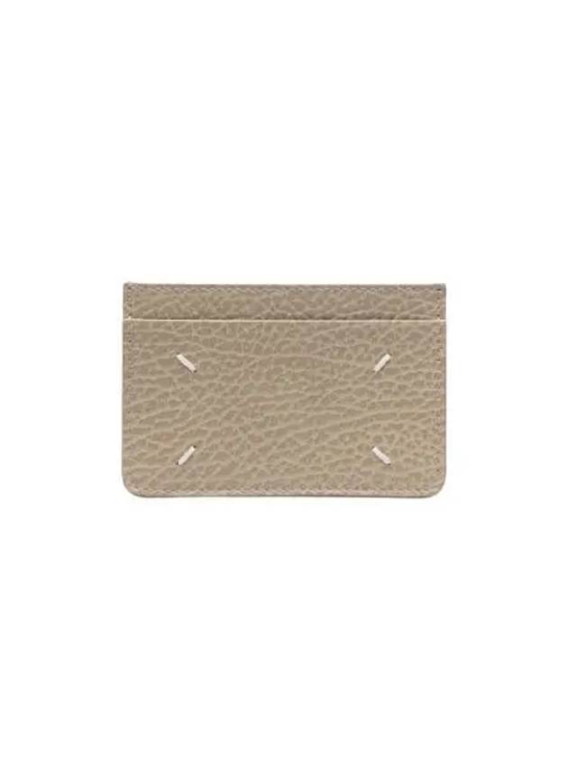 메종 마르지엘라 넘버링 로고 보빈 레더 카드 홀더 블리치 Maison Margiela Numbers Logo Bovine Leather Card Holder Bleach
