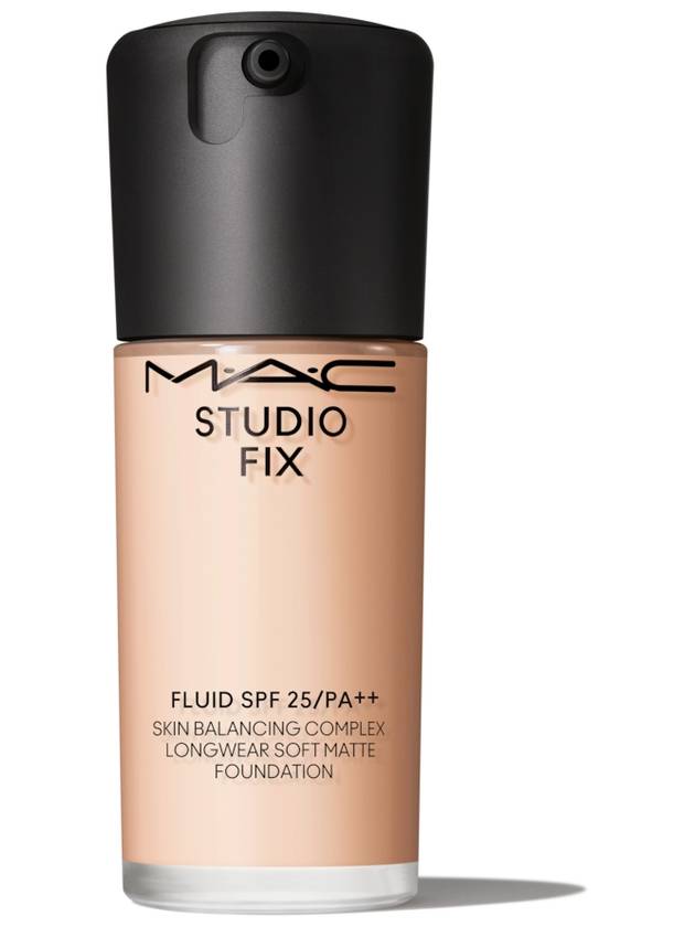 MAC Cosmetics - Studio Fix Fluid Spf 25/pa++ Skin Balancing Complex Longwear Soft Matte Foundation - N18 - 30 ml