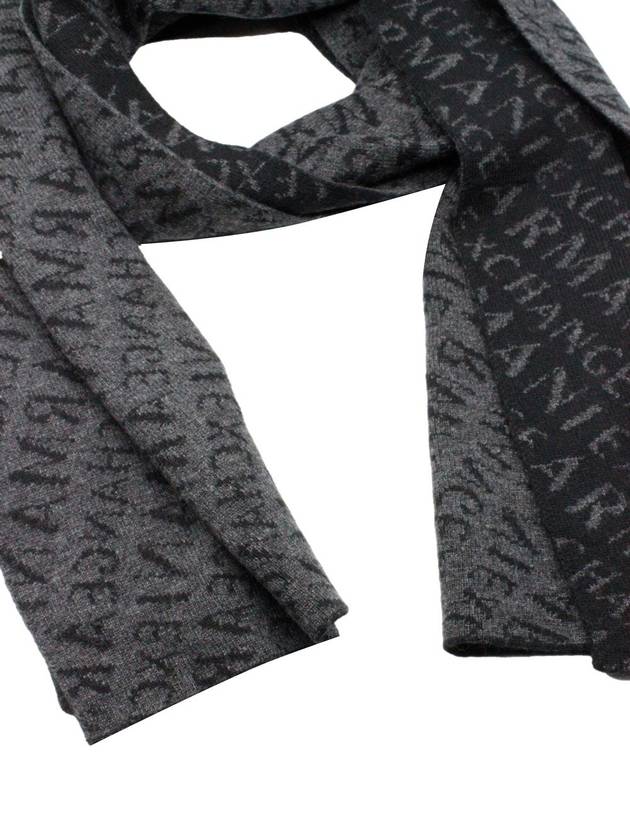 아르마니 익스체인지 모노그램 자카드 스카프 Armani Exchange Monogram Jacquard Scarf