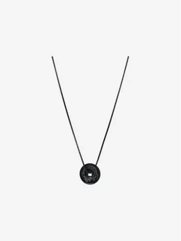 엠포리오 아르마니 루나 뉴 이어 스테인리스 스틸 펜던트 네클리스 블랙 Emporio Armani Lunar New Year Stainless Steel Pendant Necklace Black