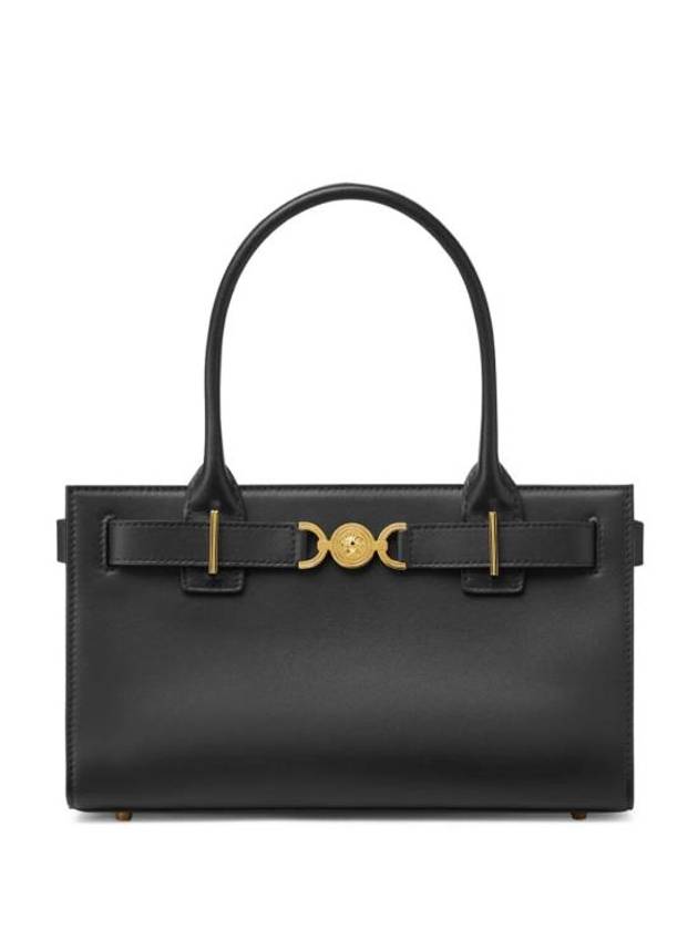 24SS 베르사체 토트백 1013168 1A10795 1B00V BLACK VERSACE GOLD