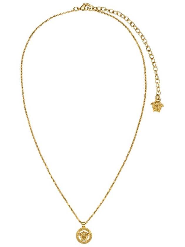 베르사체 로고 플라크 체인 네크리스