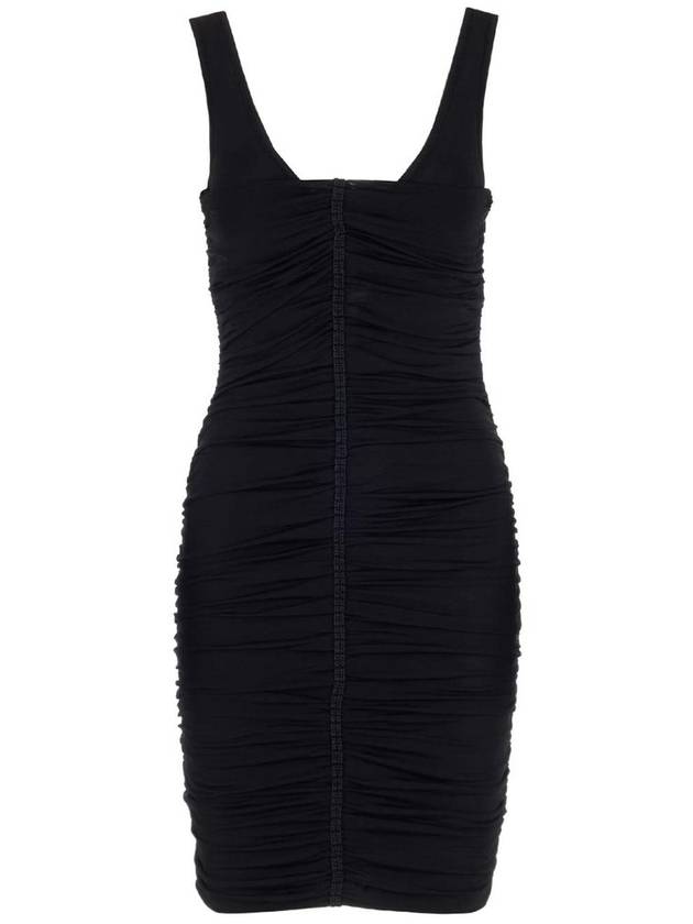 지방시 주름 민소매 미니 드레스