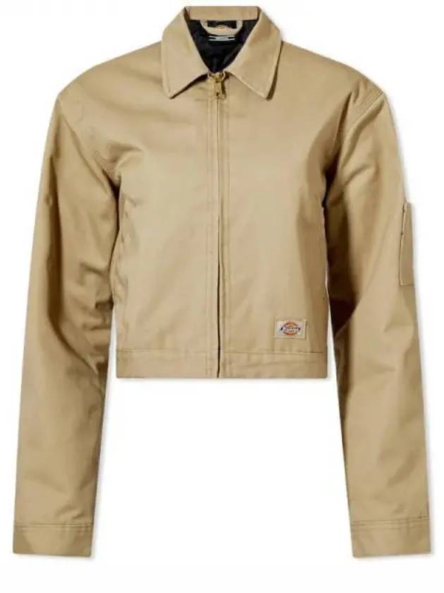 우먼 디키즈 라인 하이젠하워 크롭 Rec 자켓 카키 DK0A4XKCKHK1