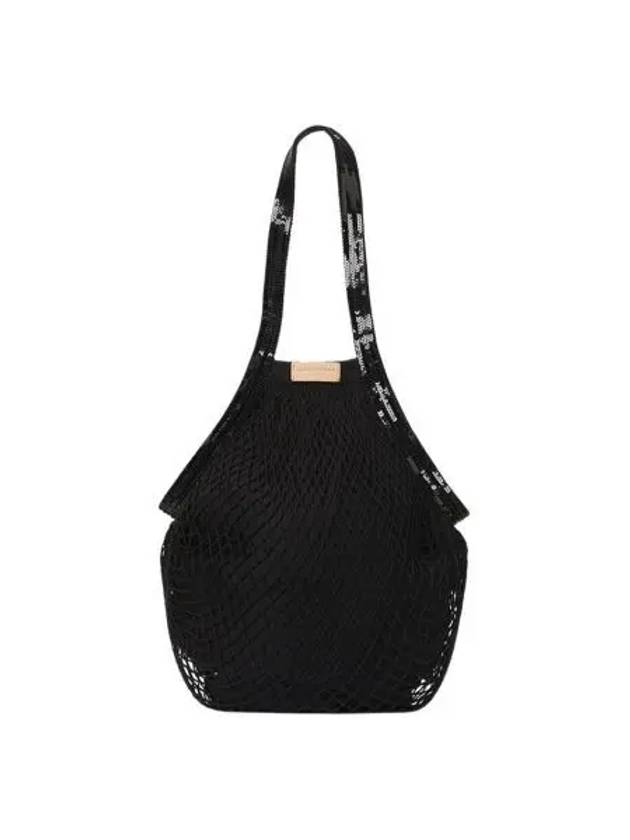 바네사 브루노 오가닉 코튼 피쉬넷 백 블랙 Vanessa Bruno Organic Cotton Fishnet Bag Black