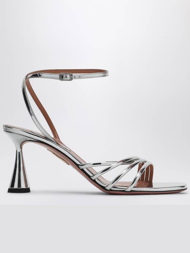 Aquazzura Metallic silver Latour 75 sandal