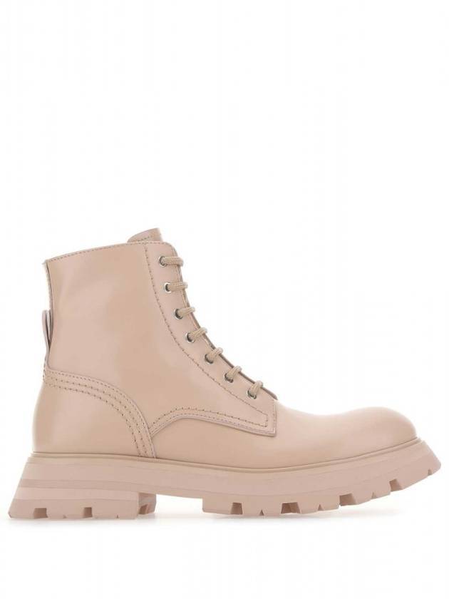 알렉산더 맥퀸 여성 원더 레이스업 워커 부츠 파우더핑크