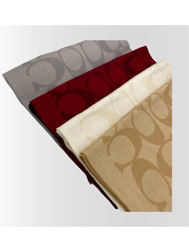 코치 시그니처 울 캐시미어 머플러 CU807 4color