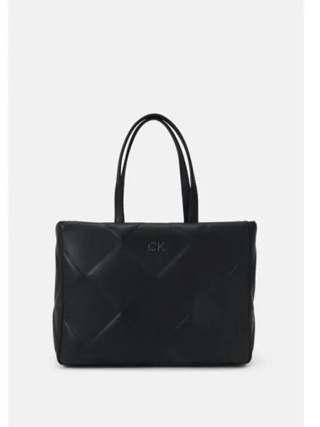 캘빈클라인 RELOCK 퀼트 토트백 ck 블랙 707162