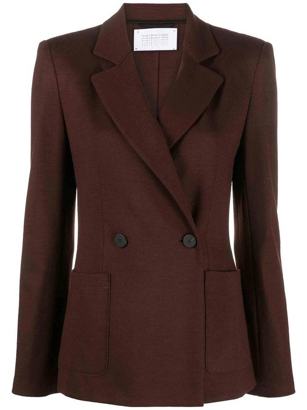 Harris Wharf London Double-breasted jacket in plain jersey