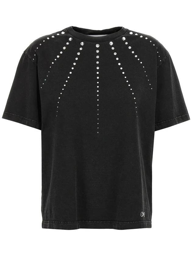 Mach & Mach 장식 레이 티셔츠 R25CT300JO13BLK_BLACK