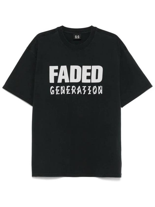 44 레이블 그룹 페이디드 젠 반팔 티셔츠 블랙