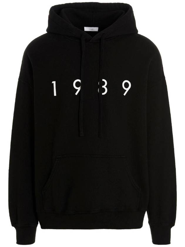 1989 STUDIO 로고 후디 LOGOHOODIEBLACK