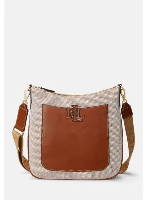 로렌 랄프로렌 CAMERYN 크로스백 라지 어크로스 핸드백 natural tan 663410