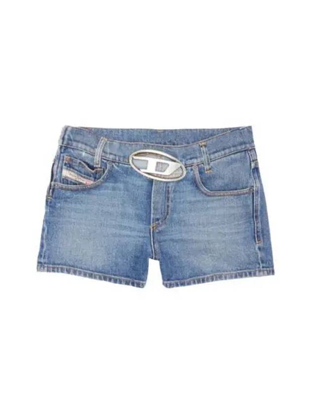 W 디젤 디 라일라 Sh Fsc 데님 쇼츠 미디움 블루 W Diesel De Lyla Sh Fsc Denim Shorts Medium Blue