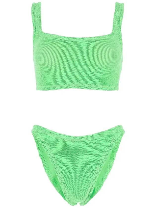 Hunza G Xandra 투피스 비키니 세트 XANDRABIKINIM_LIME
