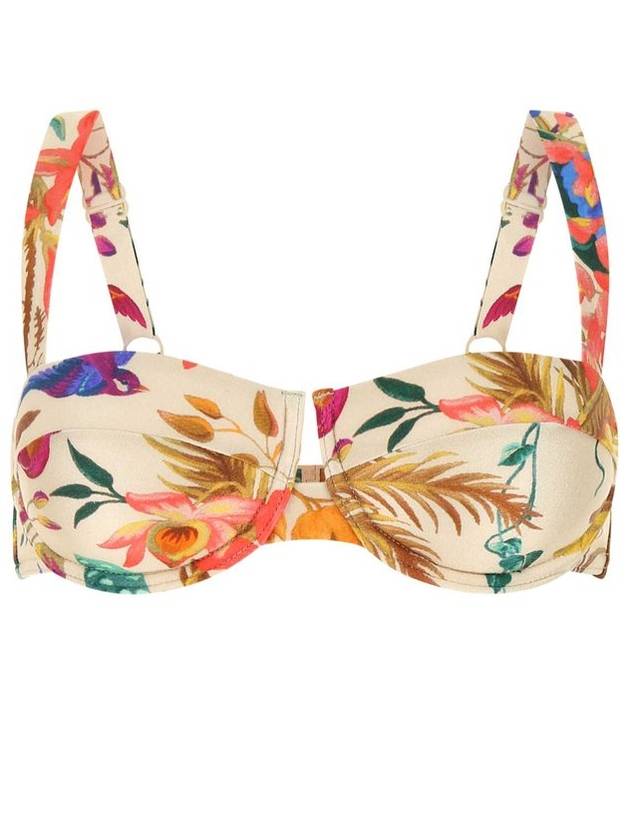 Zimmermann Tropicana Balconette 플로럴 프린트 비키니 탑