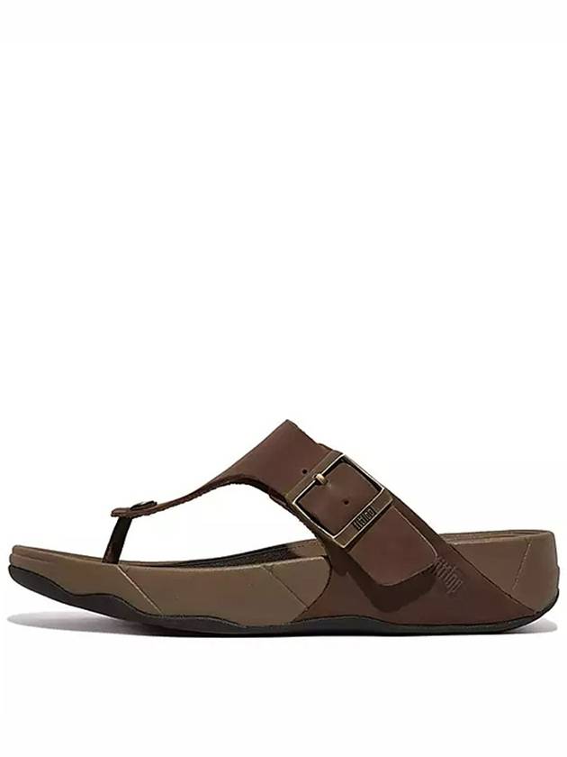 핏플랍 남성 트랙 2 버클 누벅 토포스트 슬라이드 샌들 슬리퍼 신발 Brown Mix