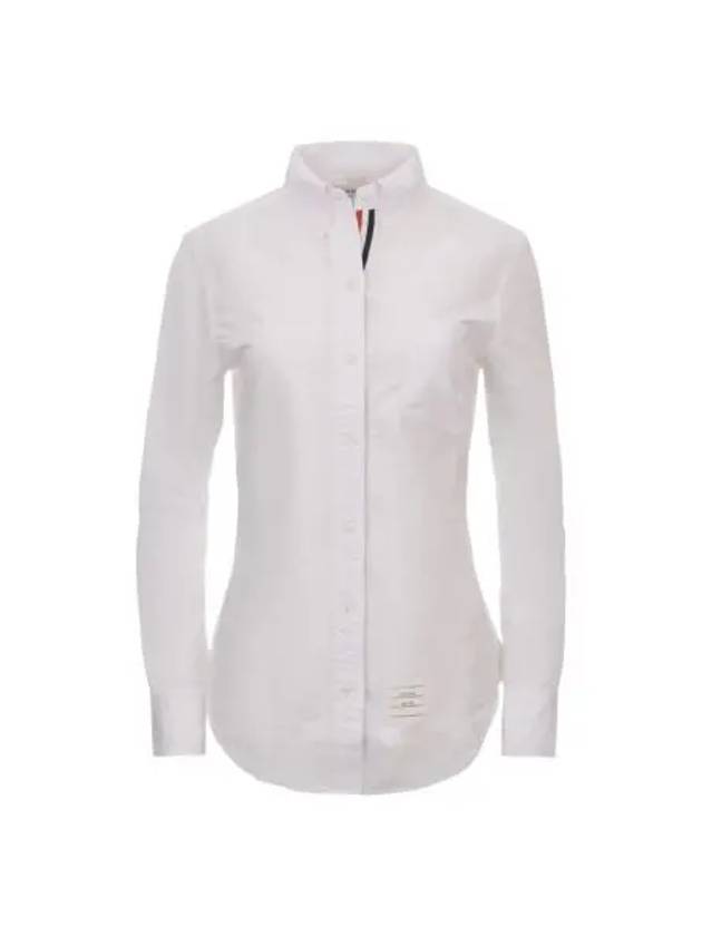 W 톰브라운 버튼 다운 코튼 옥스포드 셔츠 화이트 W Thom Browne Button Down Cotton Oxford Shirt White