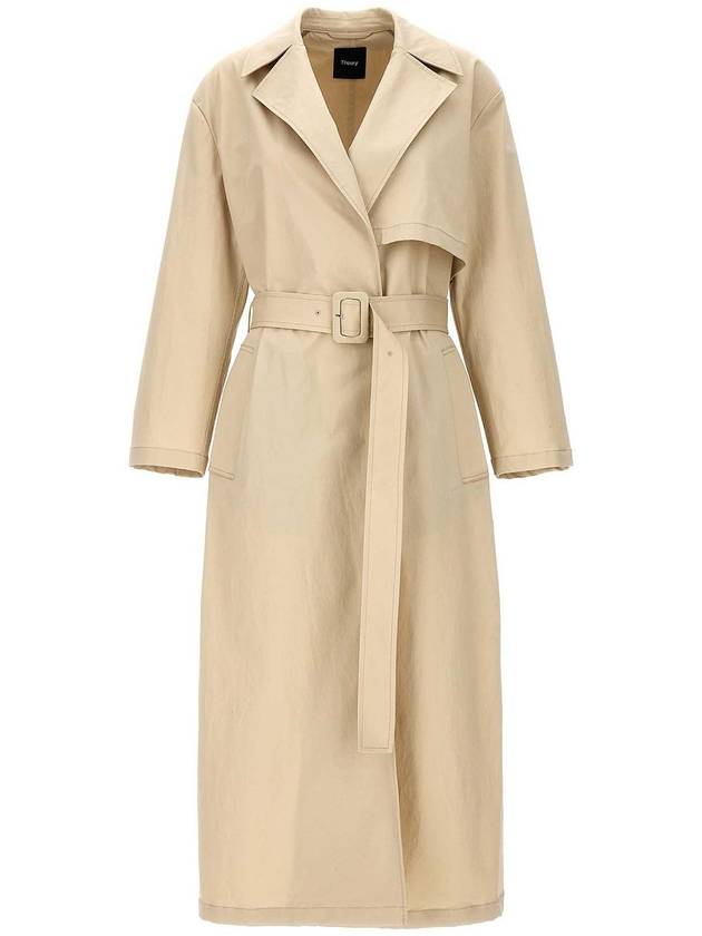 Theory Long Trench Coat