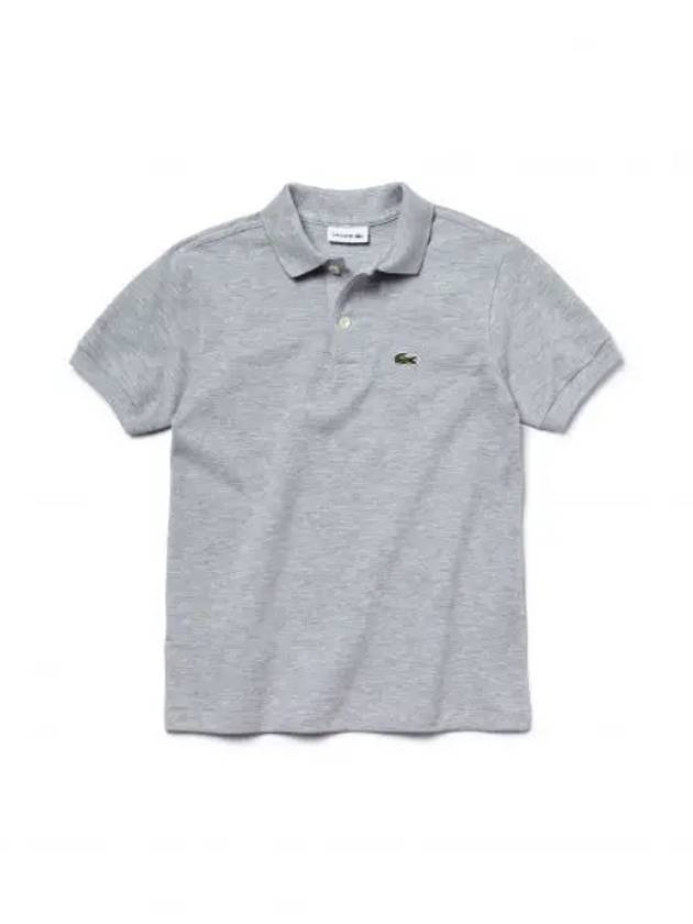 키즈 라코스테 피케 코튼 폴로셔츠 카라티 실버 그레이 Chine 5602063