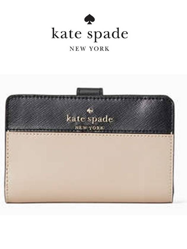 케이트스페이드 Staci 미디엄 컴팩트 2단 지갑 WLR00124