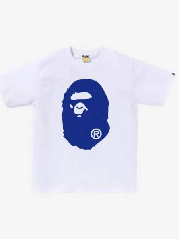 베이프 헥사그램 빅 에이프 헤드 티셔츠 화이트 BAPE Hexagram Big Ape Head T Shirt White