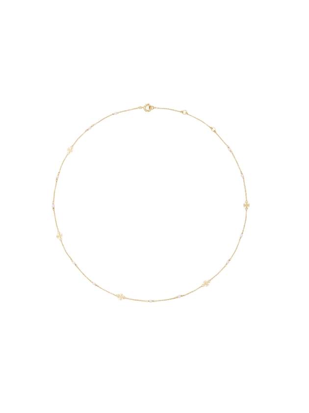 토리버치 키라 펄 델리킷 체인 팔찌 골드