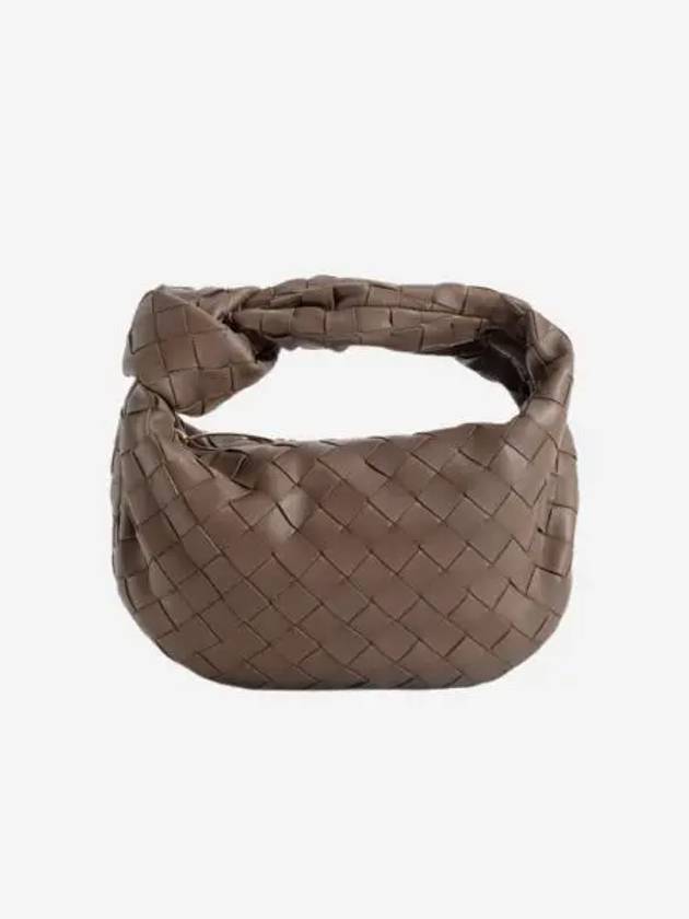 보테가 베네타 미니 레더 조디백 토프 그레이 Bottega Veneta Mini Leather Jodie Taupe Grey