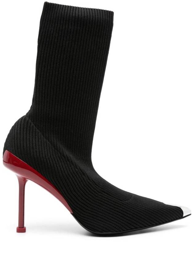 알렉산더 맥퀸 슬래시 니트 앵클 부츠 90mm 768095W4X81