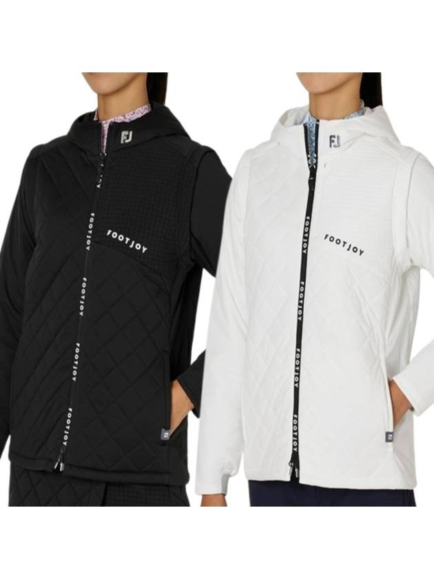 풋조이 패딩 여성 니트 라미네이션 안솜 재킷 24 FW