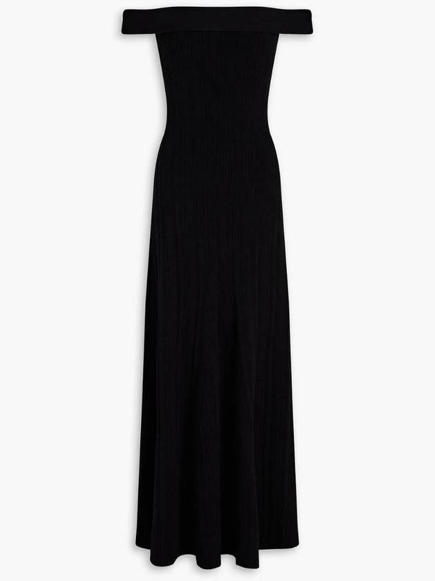 NB07 안나 콴 여성 원피스 Off the shoulder ribbed cotton blend maxi dress 1647597331858242