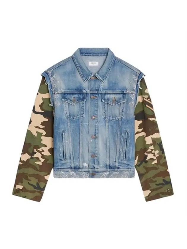 23SS 셀린느 클래식 밀리터리 데님 자켓 2Q621996T