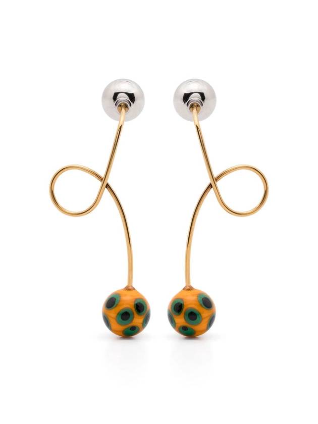 Dries Van Noten - Orange/Gold Earrings