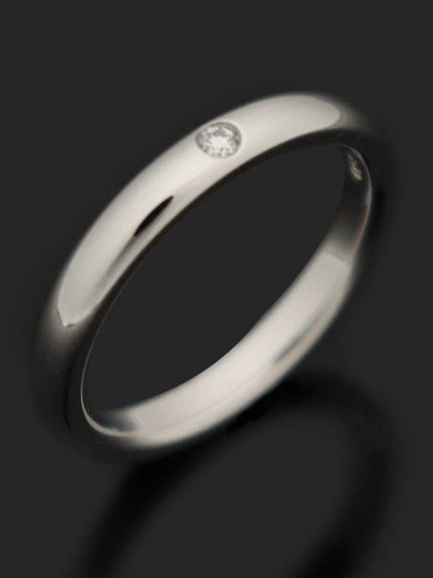 PT950 플래티늄 1P 다이아 엘사 퍼레티 밴드 링 반지 5.5호