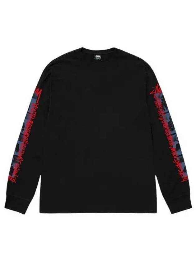 스투시 유스 브리게이드 피그먼트 다이드 롱슬리브 티셔츠 블랙 Stussy Youth Brigade Pigment Dyed LS T Shirt Black