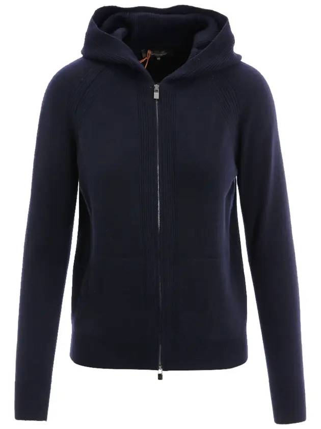 로로피아나 여성 메라노 바머 집업 자켓 네이비