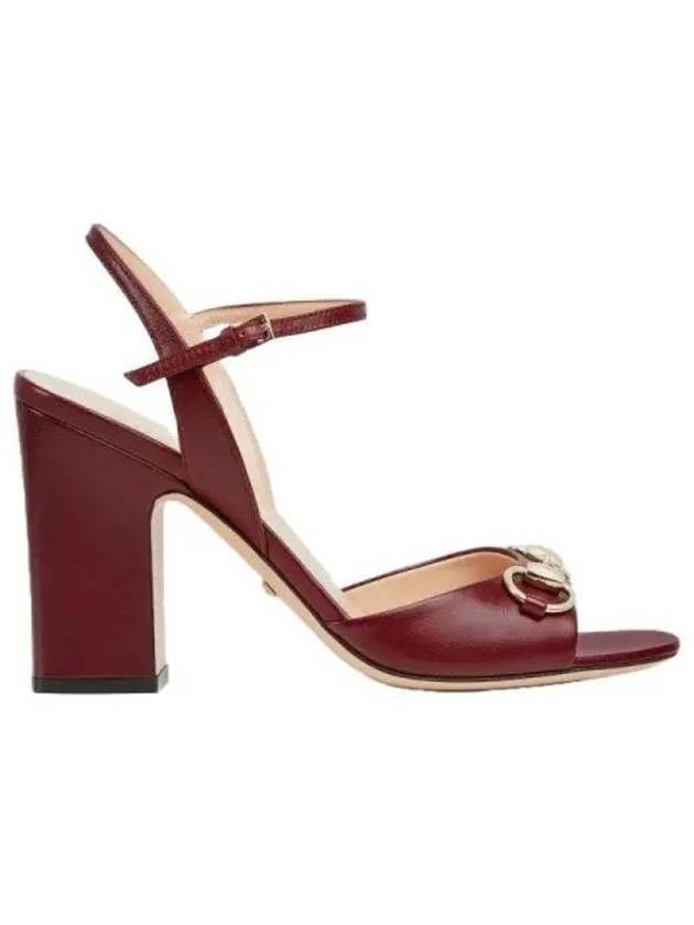 구찌 홀스빗 샌들 힐 레드