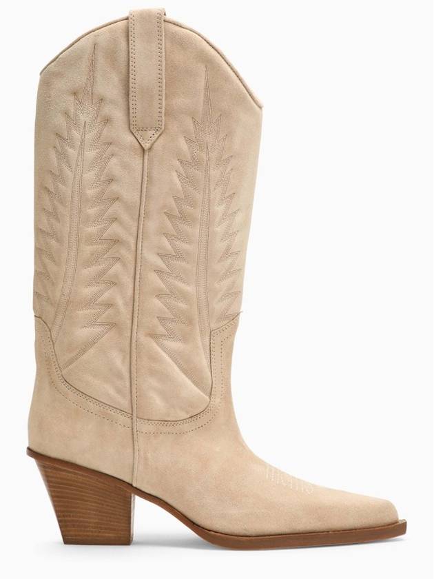 Paris Texas Texan Rosario ecru leather boot