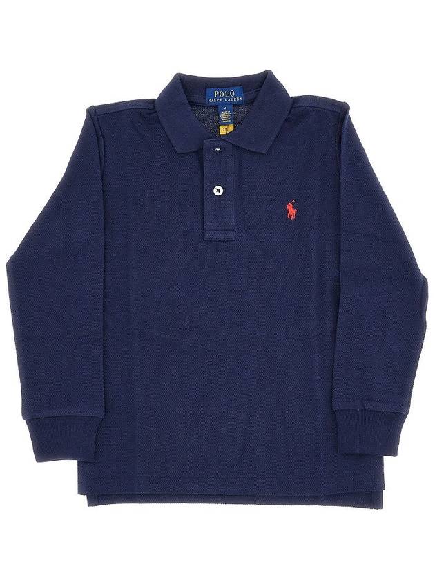 RALPH LAUREN Logo embroidery piquet polo shirt Kids 4Y