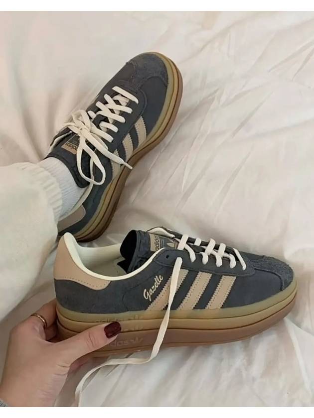 아디다스 가젤 볼드 그레이 식스 베이지 우먼스 IE0428